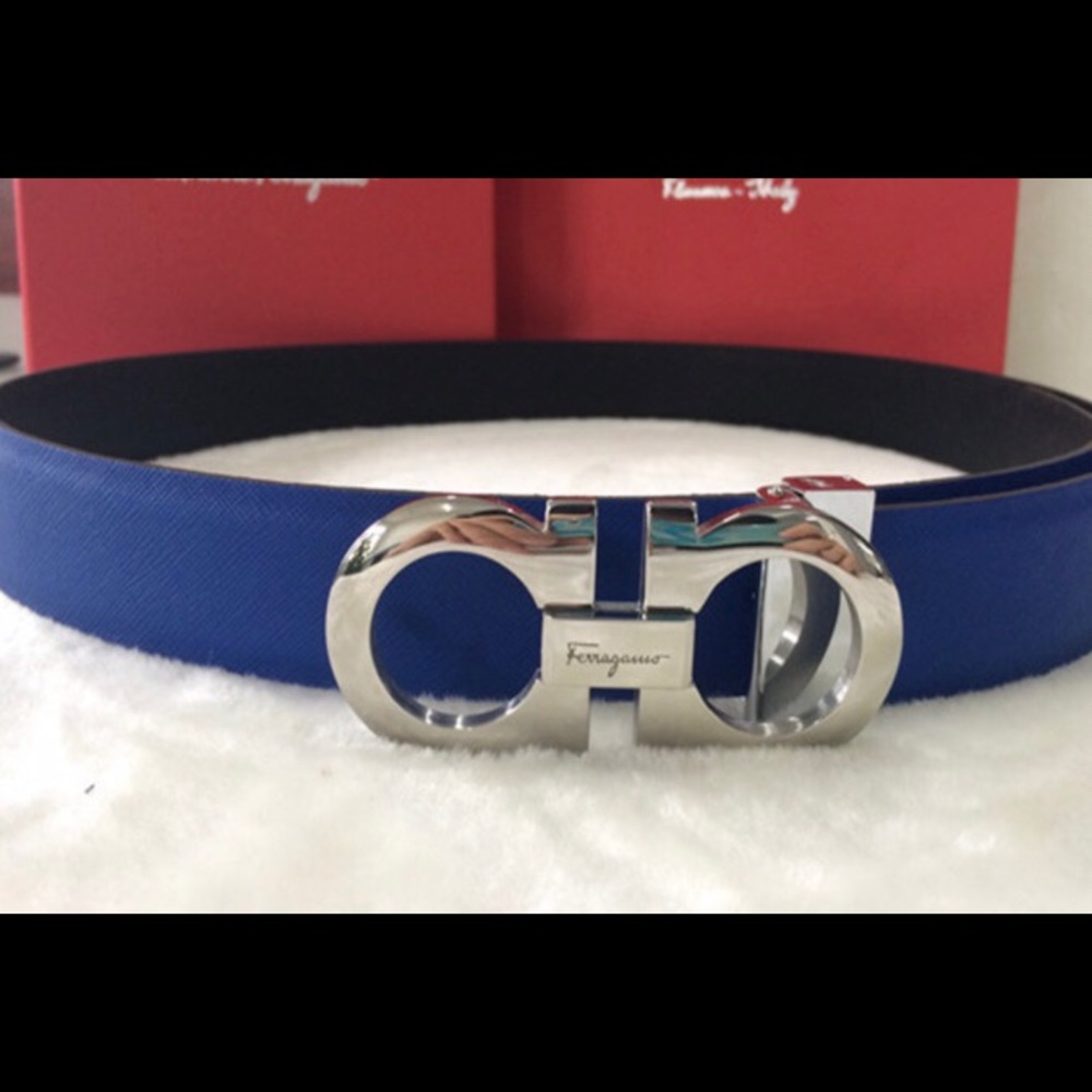 Reversible ferragamo belt
